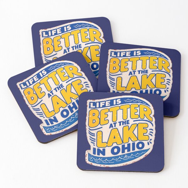 Item preview, Life Is Better At The Lake In Ohio USA America Quote designed and sold by TheArtOfPat.