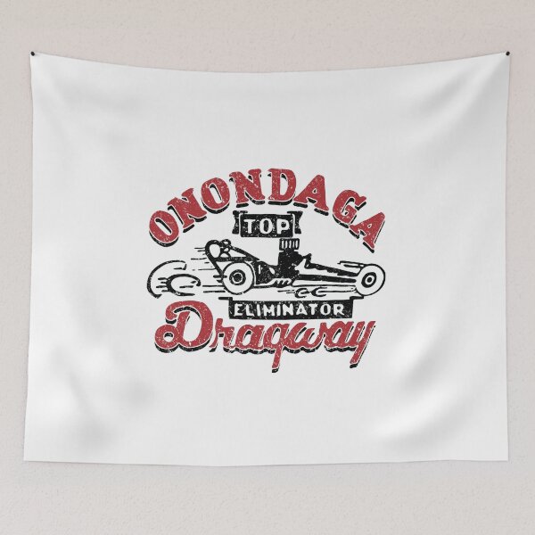 Item preview, Vintage Onondaga Dragway - worn, aged finish designed and sold by retropetrol.