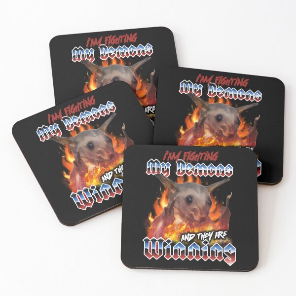 Item preview, possum fighting demons designed and sold by unfamouzzz.