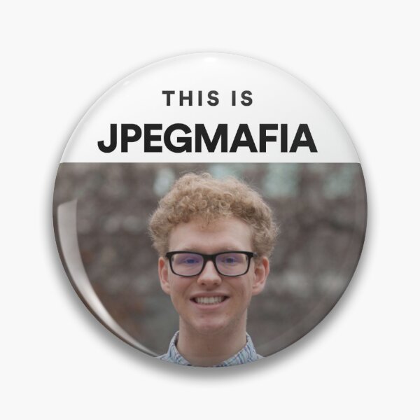 Item preview, This Is Jpegmafia Peggy Devon Hendryx White Guy Pin Funny Rap Experimental designed and sold by MONIKUH.
