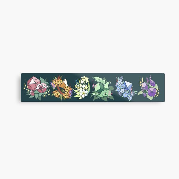 Pretty Poly Metal Print