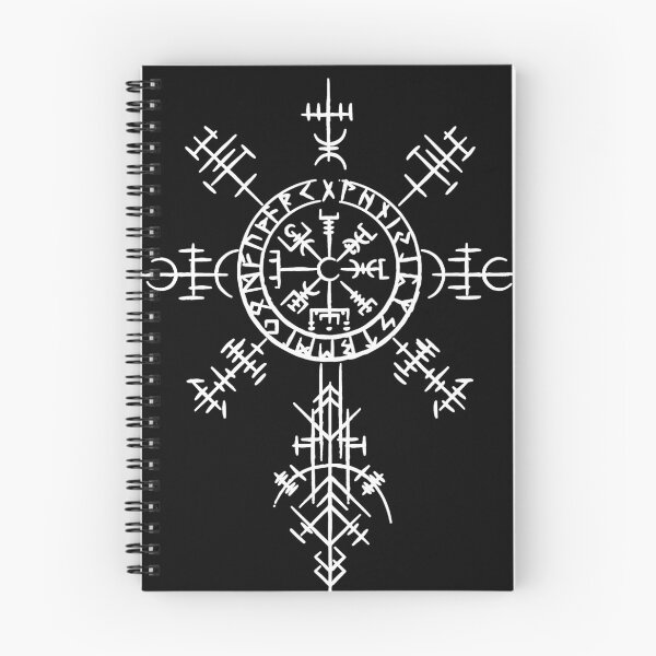 Item preview, Símbolo vikingo Brújula Vegvisir Runa nórdica Celta Pegan Gótico designed and sold by Reign Of Darkness.