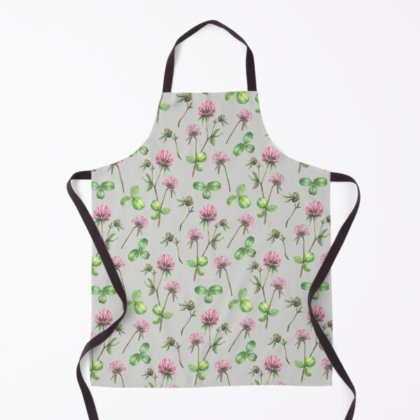 Item preview, Clover flower twig with bud and leaves Wildflowers seamless pattern Watercolour painted illustration designed and sold by BartolArt.