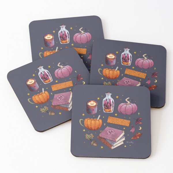 Item preview, Autumn Essentials bookish illustrations designed and sold by Ellen Wilberg.