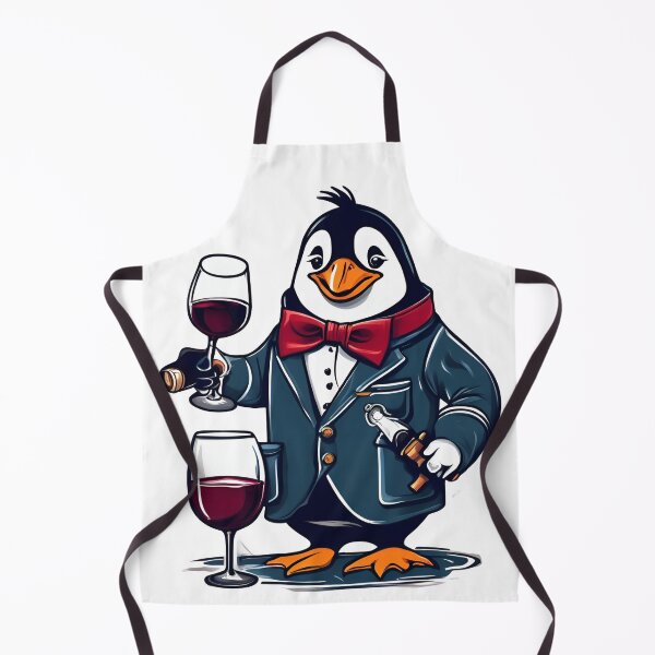 Item preview, FANCY PENGUIN SOMMELIER designed and sold by cami gallo.