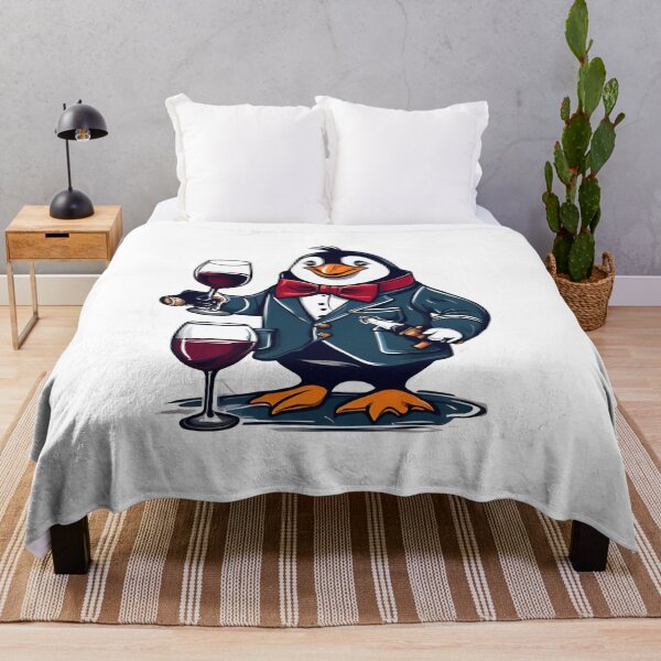 Item preview, FANCY PENGUIN SOMMELIER designed and sold by cami gallo.