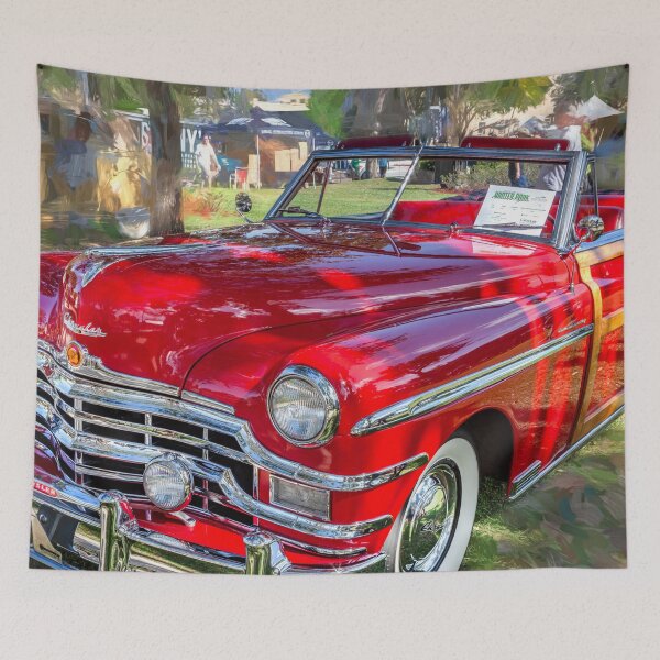 Item preview, 1949 Red Chrysler Town and Country Woody Convertible X123 designed and sold by RichFrancoCars.