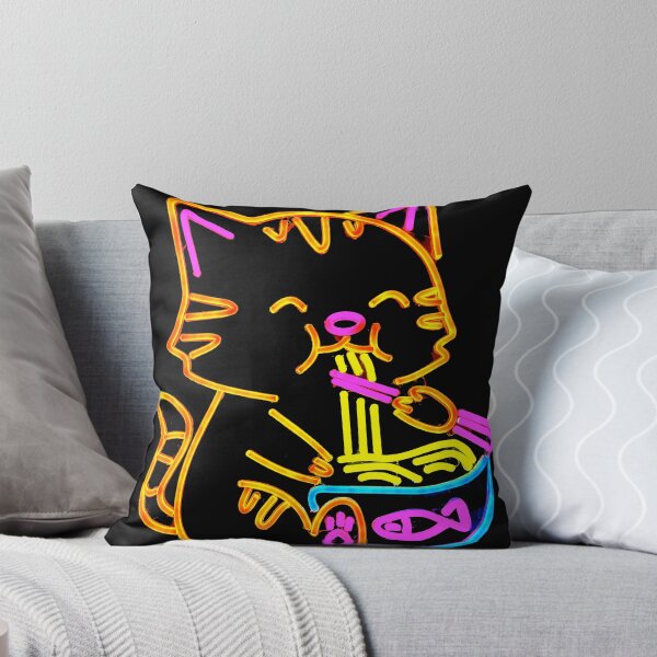 Item preview, Kawaii Ramen Cat Neon Sign designed and sold by PopFanShop!.