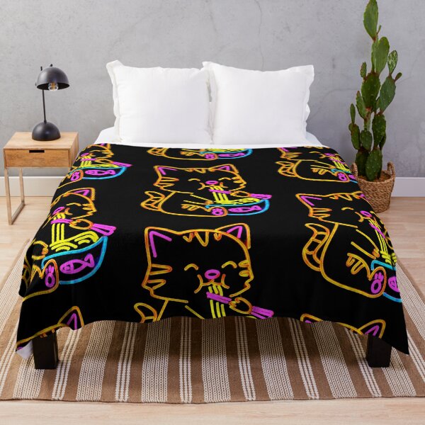Artikelvorschau, Kawaii Ramen Katze Leuchtreklame entworfen und verkauft von PopFanShop!.