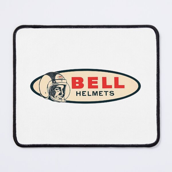 Item preview, Emblema de cascos Bell antiguos en blanco antiguo designed and sold by retropetrol.