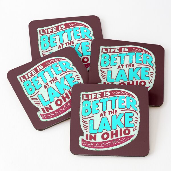 Item preview, Life Is Better At The Lake In Ohio USA America Quote designed and sold by TheArtOfPat.
