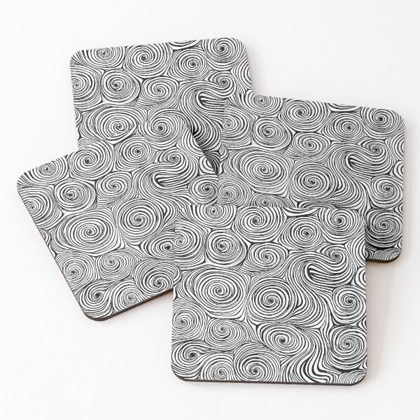 Item preview, A simple black and white spiral waves Design . designed and sold by HEMRO.