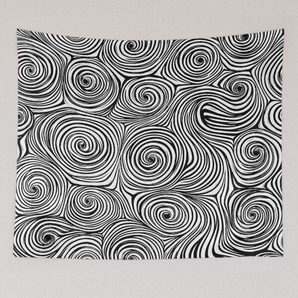 Item preview, A simple black and white spiral waves Design . designed and sold by HEMRO.