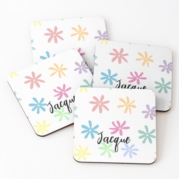 Item preview, Jacque Name with Flower Design designed and sold by ClearAndHappy.