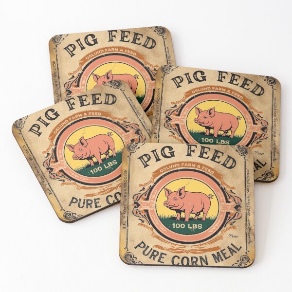 Item preview, Vintage Pig Feed Sack  designed and sold by Marcee Duggar.