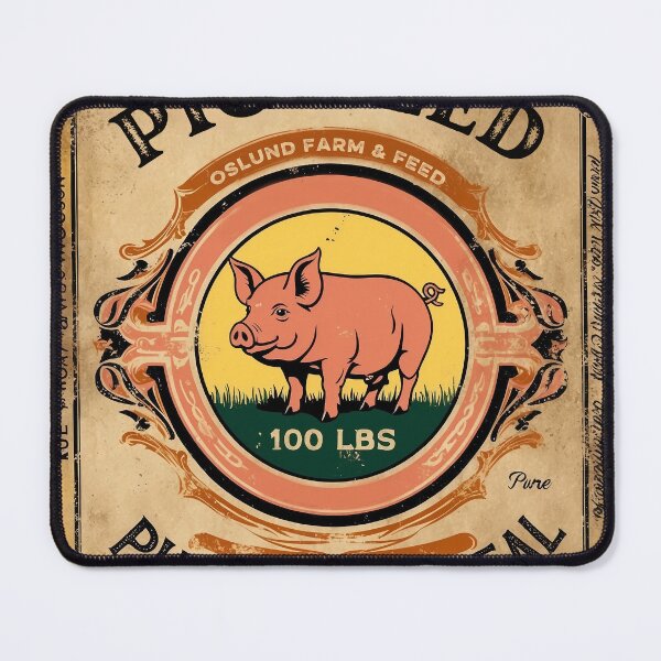 Item preview, Vintage Pig Feed Sack designed and sold by Marcee Duggar.