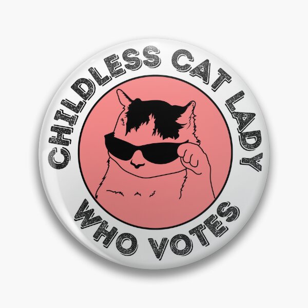 Item preview, Childless Cat Lady Who Votes for kamala designed and sold by Poliartics.