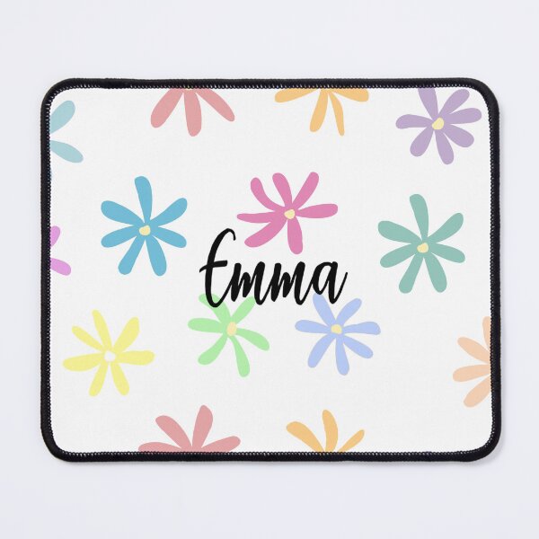 Item preview, Emma Name with Flower Design designed and sold by ClearAndHappy.