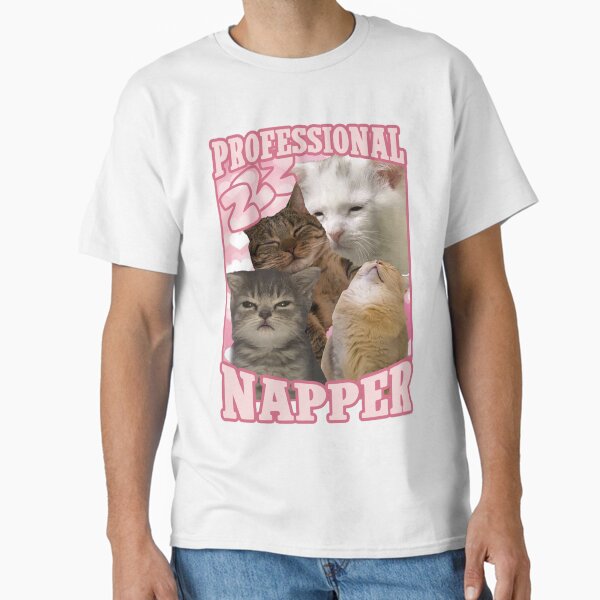 Item preview, professional napper funny cat memes designed and sold by MemishDesign.
