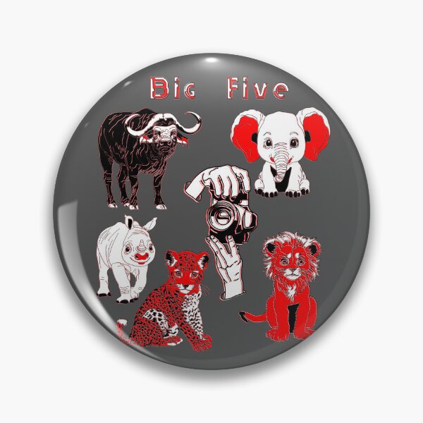 Item preview, Whimsical Big Five Wildlife Safari Adventure designed and sold by 4rpixs.