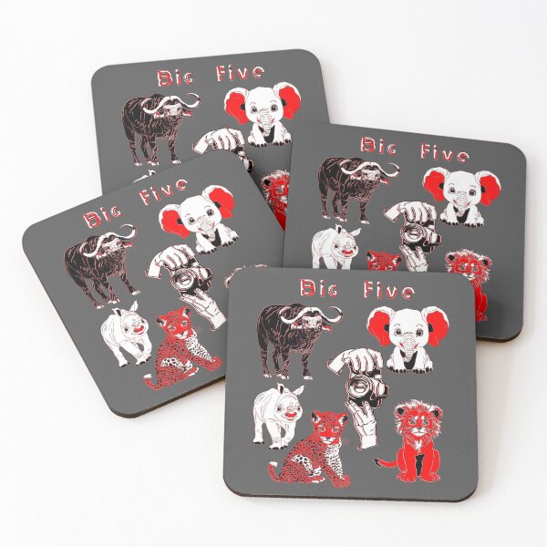 Item preview, Whimsical Big Five Wildlife Safari Adventure designed and sold by 4rpixs.