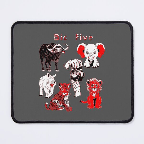 Item preview, Whimsical Big Five Wildlife Safari Adventure designed and sold by 4rpixs.