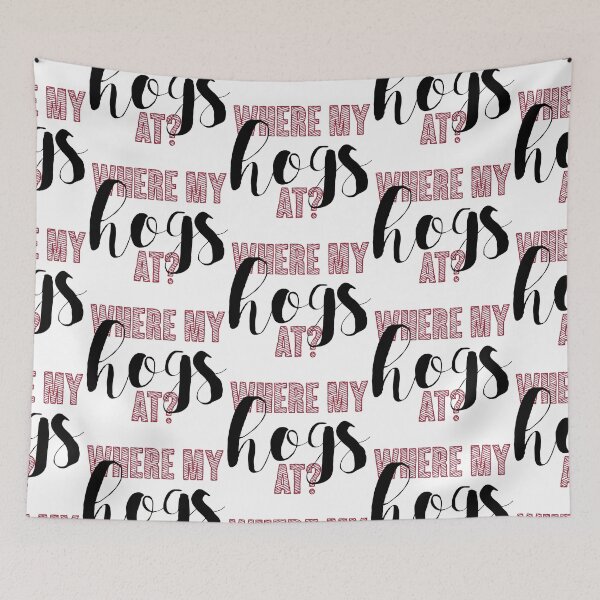 Item preview, Where My Hogs At? designed and sold by Spike The Punch Design Co..