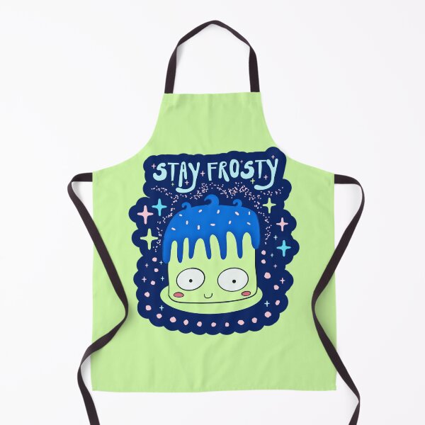 Artikelvorschau, Süßer Kawaii Kuchen Stay Frosty Lustiges Backzitat entworfen und verkauft von Renata illustrata.