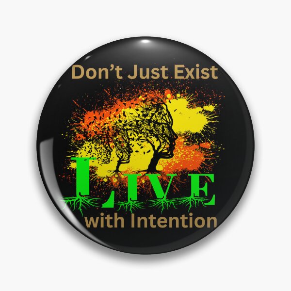 Item preview, Live with Intention Motivational Art designed and sold by TOA Timeless Original Apparel.