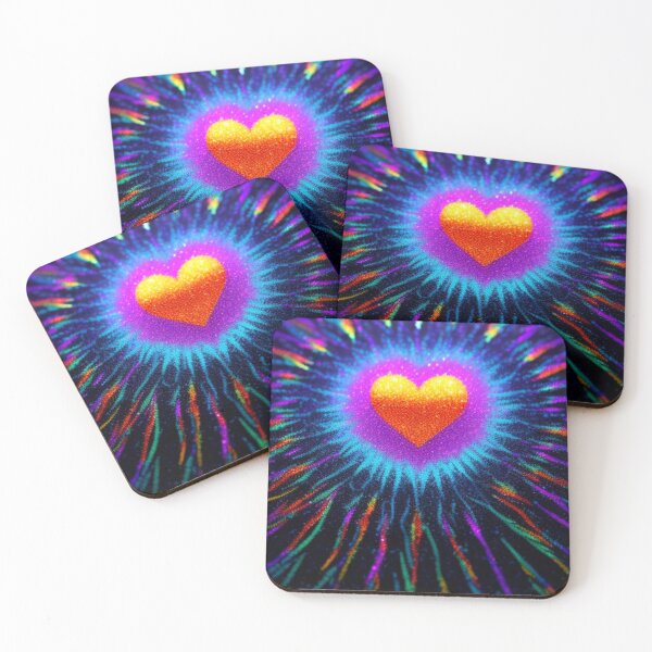 Item preview, Colorful Heart & Glitter designed and sold by TheDarkWardrobe.