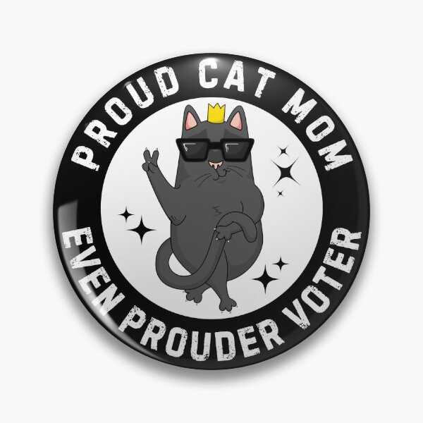 Item preview, Proud Cat Mom Even Prouder Voter for Kamala designed and sold by Poliartics.