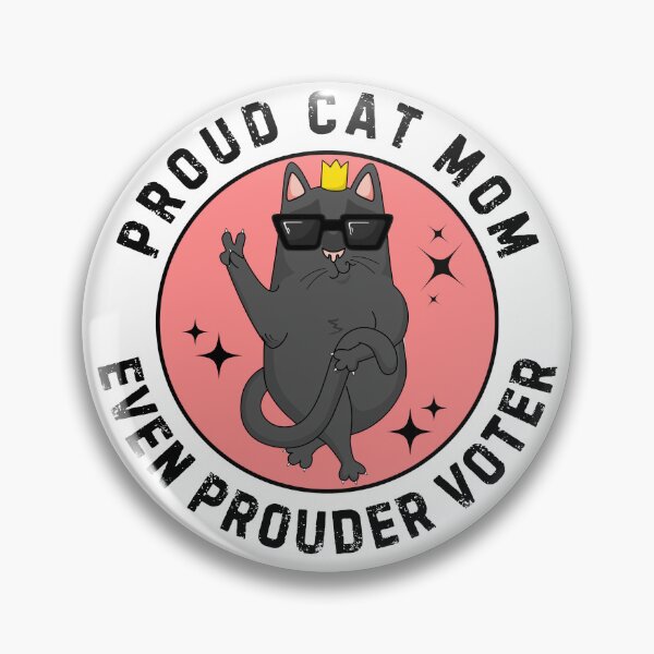 Item preview, Proud Cat Mom Even Prouder Voter for Kamala designed and sold by Poliartics.