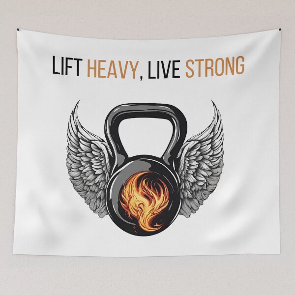 Item preview, Winged Kettlebell Fitness Design  designed and sold by Creastore.