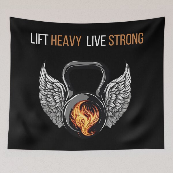 Item preview, Winged Kettlebell Fitness Design Black Version designed and sold by Creastore.