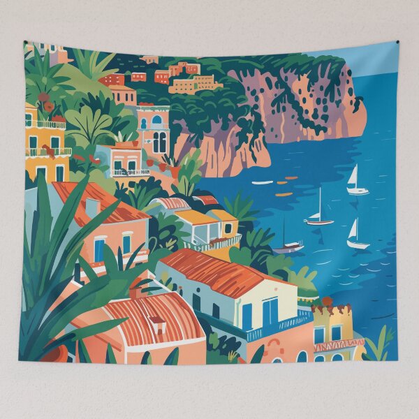 Artikelvorschau, Capri Insel Italien Minimalistisch entworfen und verkauft von LVTFCOarts.