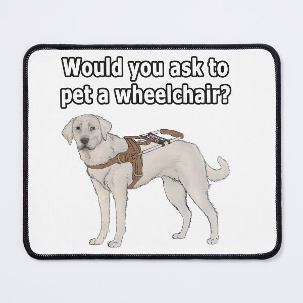 Item preview, Don't Pet My Medical Equipment - Yellow Lab Service Dog designed and sold by Caitlyn Cooper.