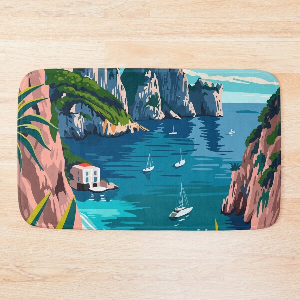 Item preview, Capri Island Italy Aesthetic Illustration designed and sold by LVTFCOarts.