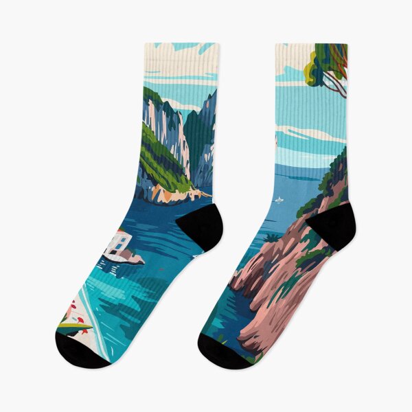 Item preview, Capri Island Italy Aesthetic Illustration designed and sold by LVTFCOarts.