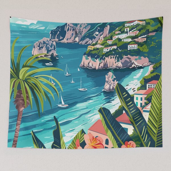 Artikelvorschau, Capri Island Kunst Ästhetische Illustration entworfen und verkauft von LVTFCOarts.