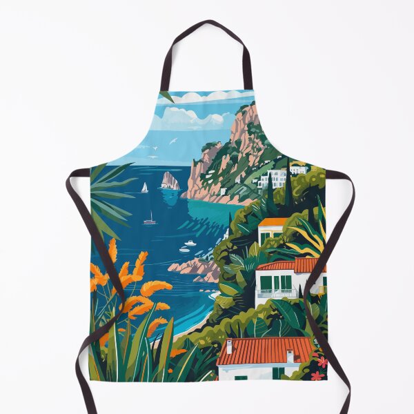Item preview, Ilustración artística de la isla de Capri, Campania, Italia designed and sold by LVTFCOarts.