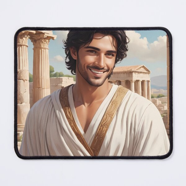 Item preview, Dark haired Greek man designed and sold by AICreativeArts.