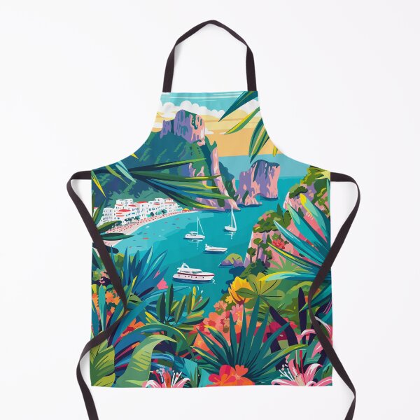 Item preview, Ilustración de la naturaleza de la isla de Capri, Campania, Italia designed and sold by LVTFCOarts.