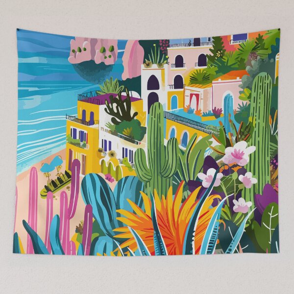 Artikelvorschau, Capri Insel Kampanien Italien Minimalistische Illustration entworfen und verkauft von LVTFCOarts.