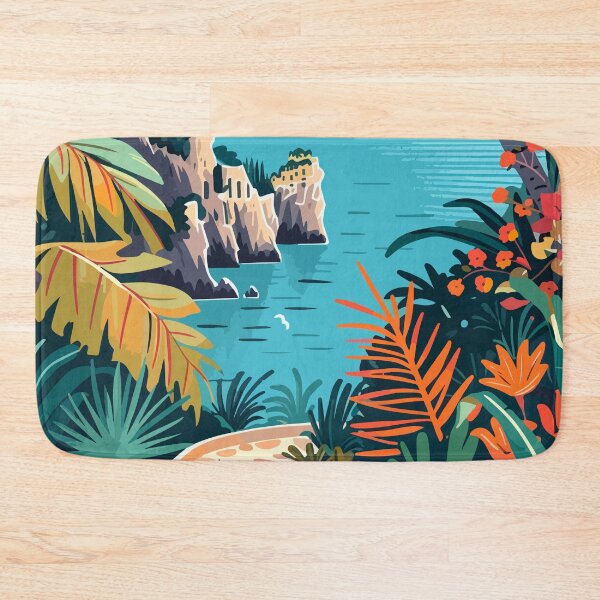 Item preview, Italy Aesthetic Capri Island Illustration designed and sold by LVTFCOarts.