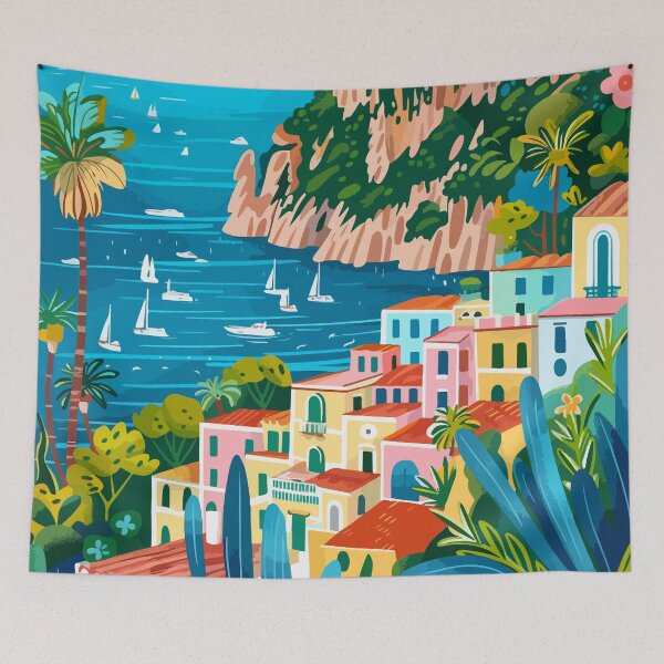 Aperçu de l'œuvre Illustration de l'île de Capri en Italie créée et vendue par LVTFCOarts.