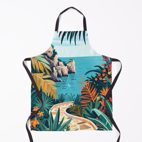 Aperçu de l'œuvre Illustration esthétique de l'île de Capri en Italie créée et vendue par LVTFCOarts.