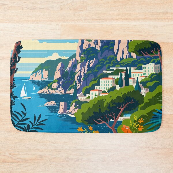 Item preview, Italy Minimalist Capri Island Illustration designed and sold by LVTFCOarts.