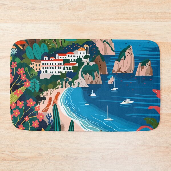 Item preview, Art Aesthetic Capri Island Illustration designed and sold by LVTFCOarts.