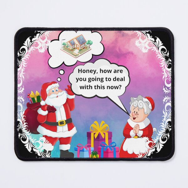 Item preview, Santa Claus and photovoltaics designed and sold by FunnyShed.