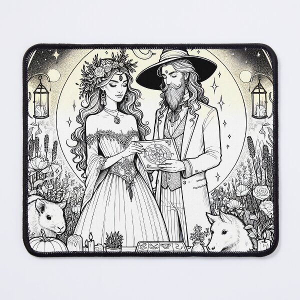 Item preview, Witchy wedding couple designed and sold by BelovedExile.